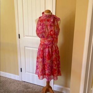 Floral Pink Kids Dress